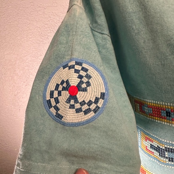 Vintage Factory Artwear Aztec Southwest T-Shirt Men's Large L 90s Made in USA - Picture 3 of 5